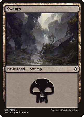 Swamp (264) [Battle for Zendikar] | Jack's On Queen