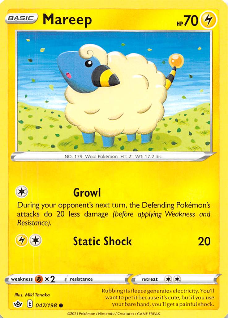 Mareep (047/198) [Sword & Shield: Chilling Reign] | Jack's On Queen