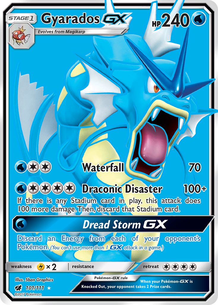 Gyarados GX (101/111) [Sun & Moon: Crimson Invasion] | Jack's On Queen