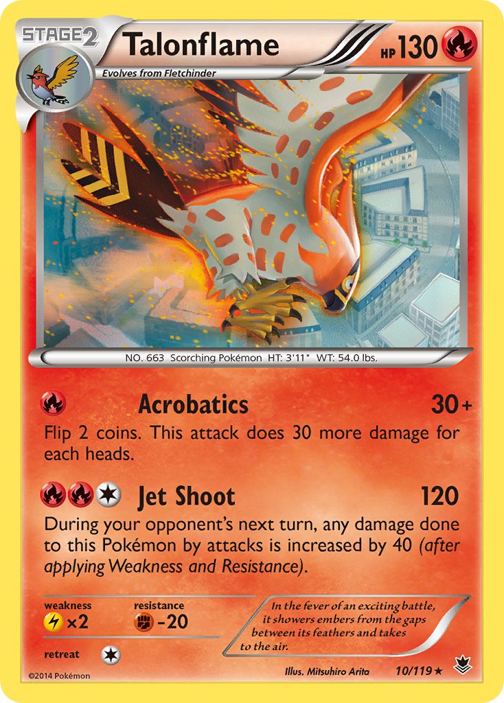 Talonflame (10/119) (Theme Deck Exclusive) [XY: Phantom Forces] | Jack's On Queen