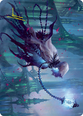 Wanderlight Spirit Art Card (Gold-Stamped Signature) [Innistrad: Crimson Vow Art Series] | Jack's On Queen