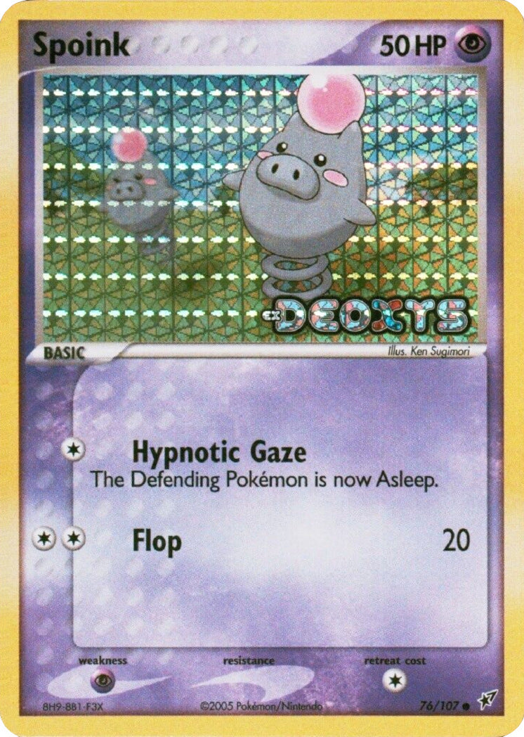 Spoink (76/107) (Stamped) [EX: Deoxys] | Jack's On Queen