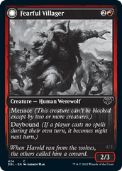 Fearful Villager // Fearsome Werewolf [Innistrad: Double Feature] | Jack's On Queen