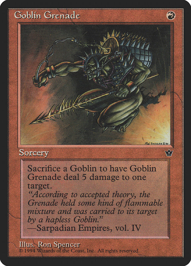 Goblin Grenade (Ron Spencer) [Fallen Empires] | Jack's On Queen