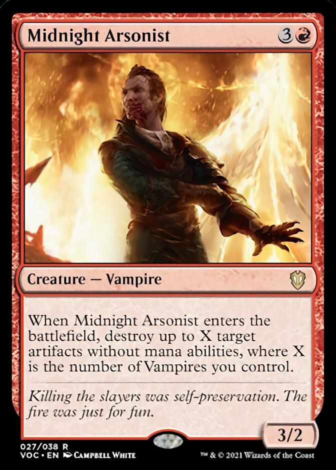 Midnight Arsonist [Innistrad: Crimson Vow Commander] | Jack's On Queen
