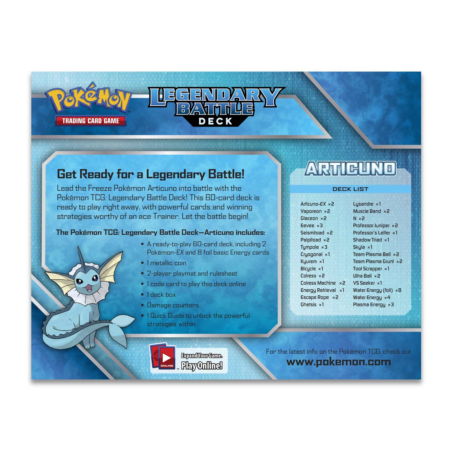XY: Steam Siege - Legendary Battle Deck (Articuno) | Jack's On Queen