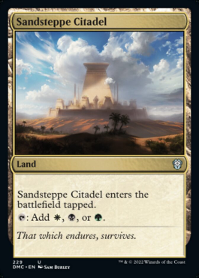 Sandsteppe Citadel [Dominaria United Commander] | Jack's On Queen