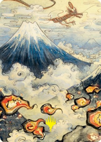 Mountain Art Card (Gold-Stamped Signature) [Kamigawa: Neon Dynasty Art Series] | Jack's On Queen