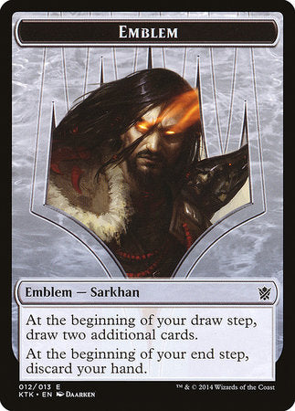 Emblem - Sarkhan, the Dragonspeaker [Khans of Tarkir Tokens] | Jack's On Queen