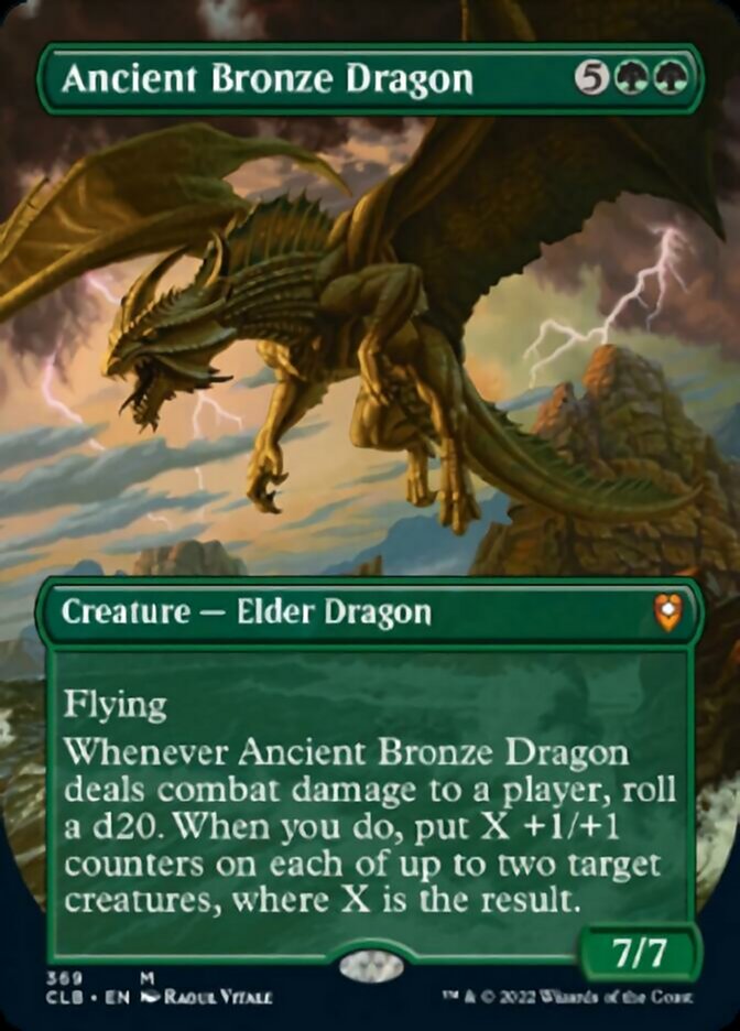 Ancient Bronze Dragon (Borderless Alternate Art) [Commander Legends: Battle for Baldur's Gate] | Jack's On Queen