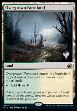 Overgrown Farmland (Promo Pack) [Innistrad: Midnight Hunt Promos] | Jack's On Queen