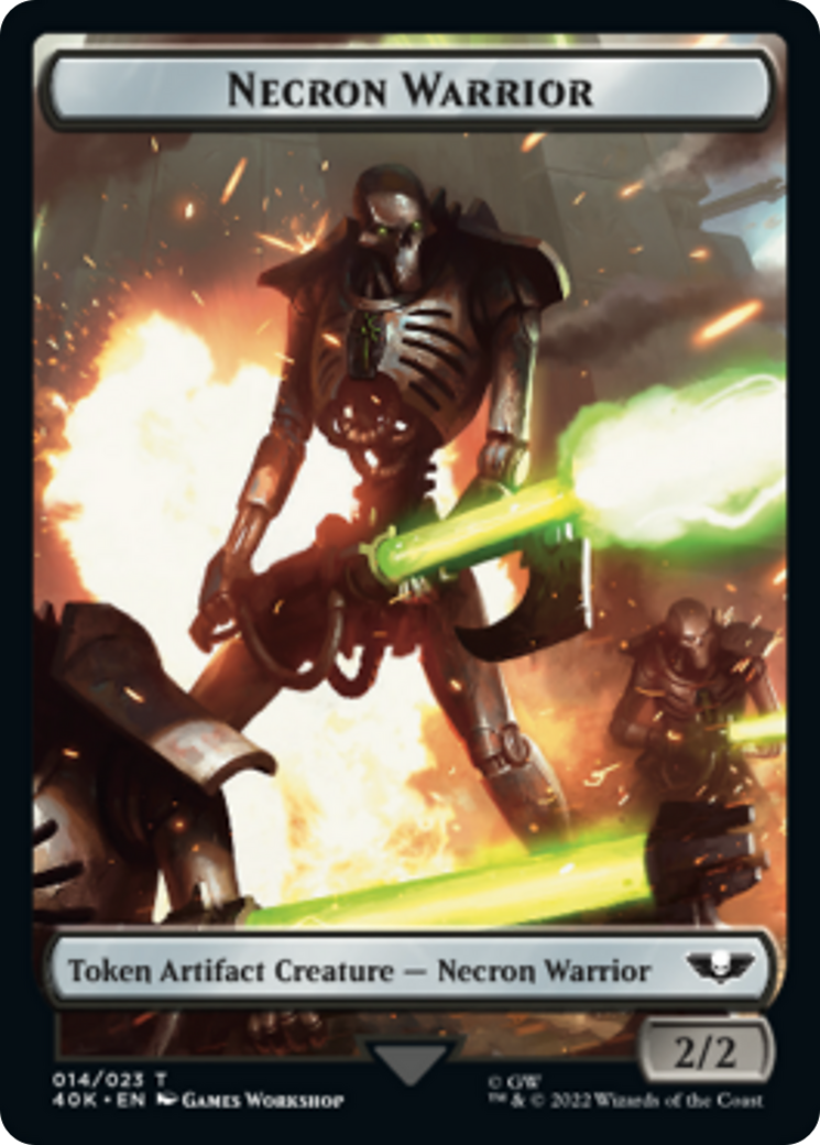 Necron Warrior // Insect Double-Sided (Surge Foil) [Warhammer 40,000 Tokens] | Jack's On Queen