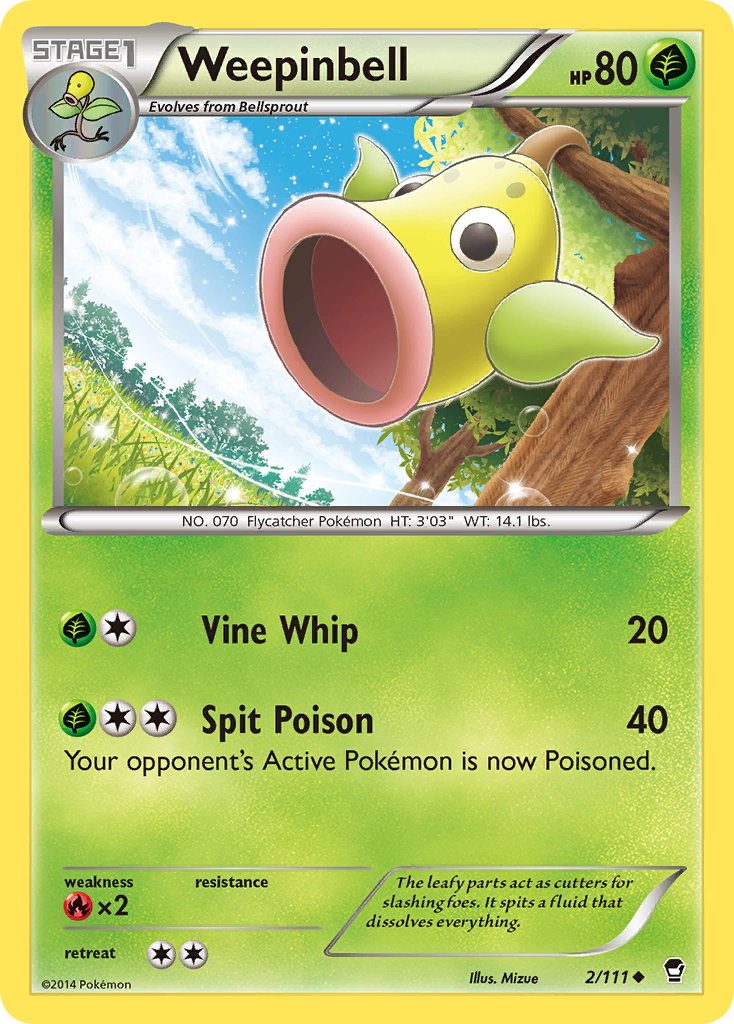Weepinbell (2/111) [XY: Furious Fists] | Jack's On Queen
