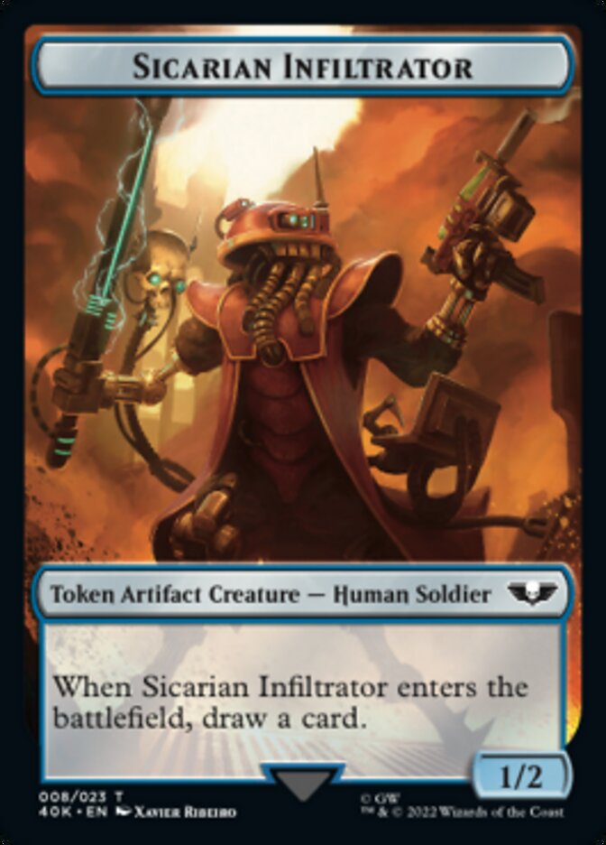 Soldier (003) // Sicarian Infiltrator Double-sided Token [Universes Beyond: Warhammer 40,000 Tokens] | Jack's On Queen