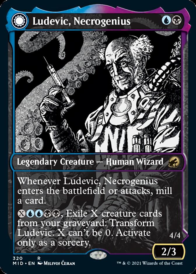 Ludevic, Necrogenius // Olag, Ludevic's Hubris (Showcase Eternal Night) [Innistrad: Midnight Hunt] | Jack's On Queen