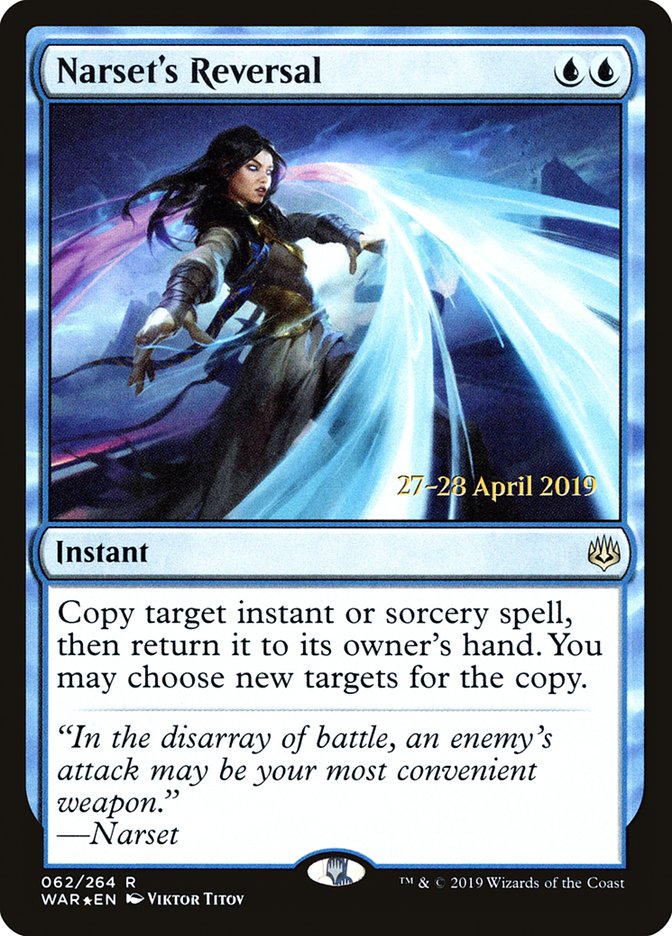 Narset's Reversal  [War of the Spark Prerelease Promos] | Jack's On Queen