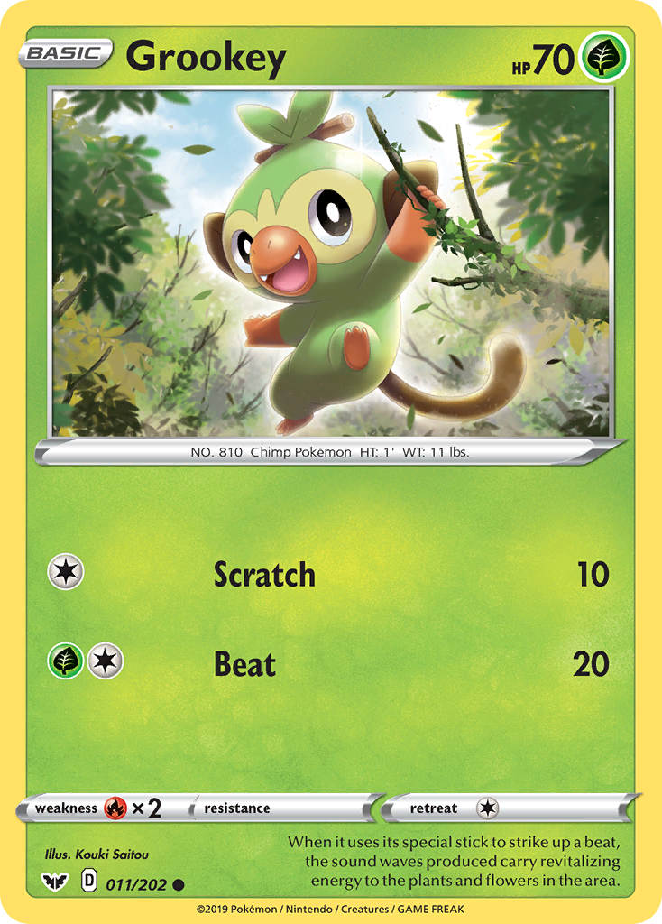 Grookey (011/202) [Sword & Shield: Base Set] | Jack's On Queen