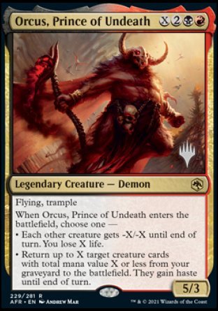 Orcus, Prince of Undeath (Promo Pack) [Dungeons & Dragons: Adventures in the Forgotten Realms Promos] | Jack's On Queen