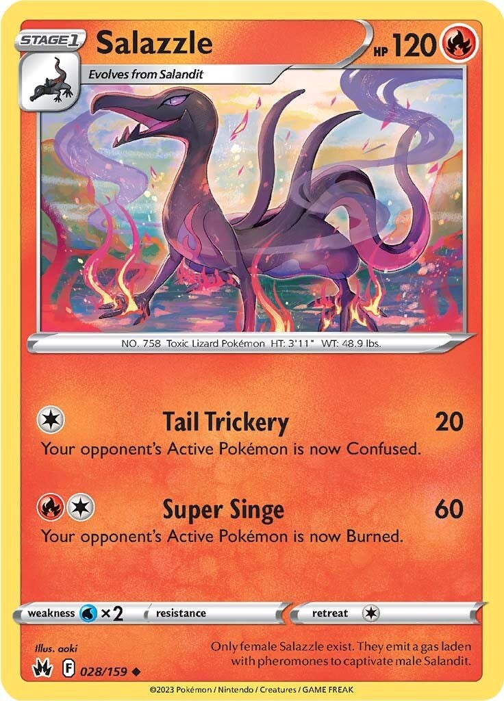 Salazzle (028/159) [Sword & Shield: Crown Zenith] | Jack's On Queen