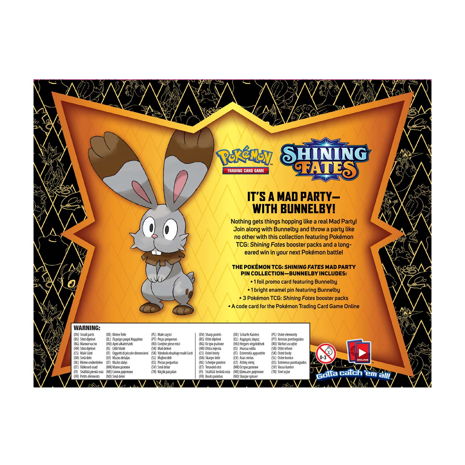 Shining Fates - Mad Party Pin Collection (Bunnelby) | Jack's On Queen