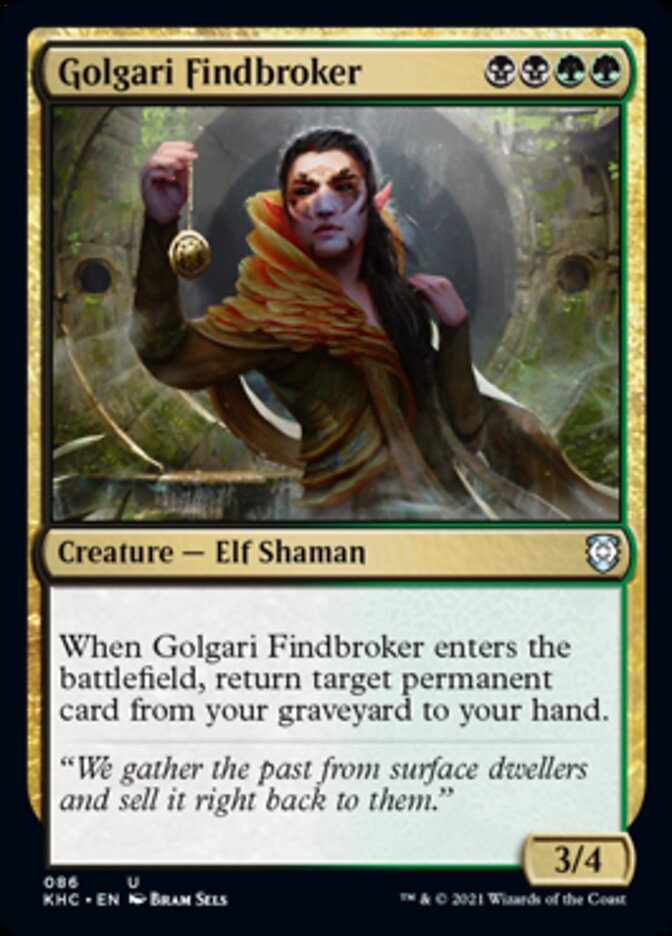 Golgari Findbroker [Kaldheim Commander] | Jack's On Queen