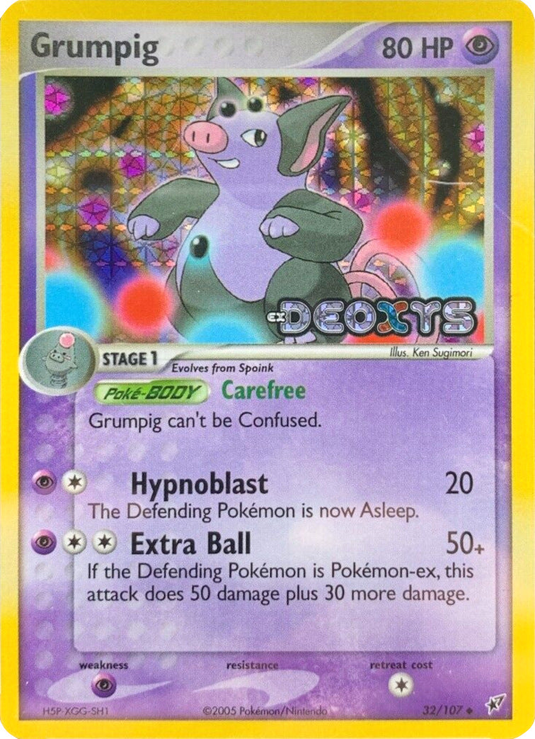 Grumpig (32/107) (Stamped) [EX: Deoxys] | Jack's On Queen