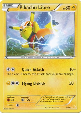 Pikachu Libre (14/30) [XY: Trainer Kit 3 - Pikachu Libre] | Jack's On Queen