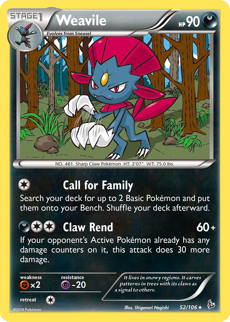 Weavile (52/106) [XY: Flashfire] | Jack's On Queen