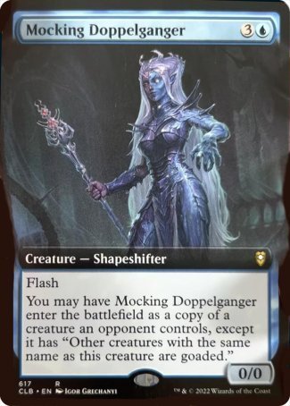 Mocking Doppelganger (Extended Art) [Commander Legends: Battle for Baldur's Gate] | Jack's On Queen