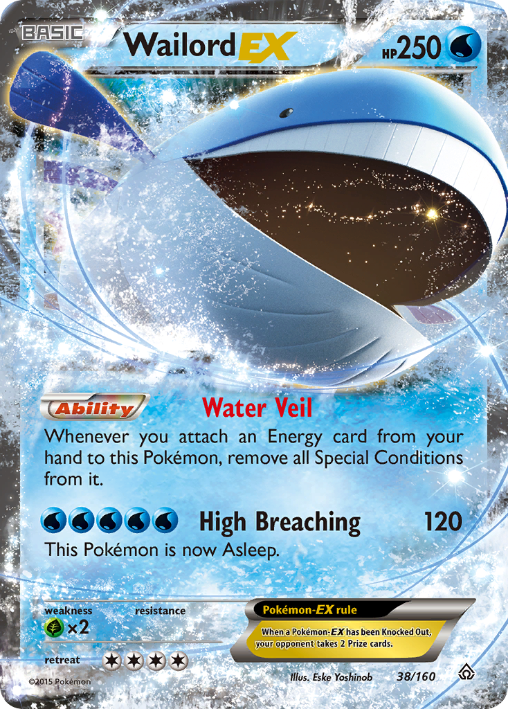 Wailord EX (38/160) [XY: Primal Clash] | Jack's On Queen