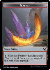 Feather // Servo Double-Sided Token [March of the Machine Commander Tokens] | Jack's On Queen