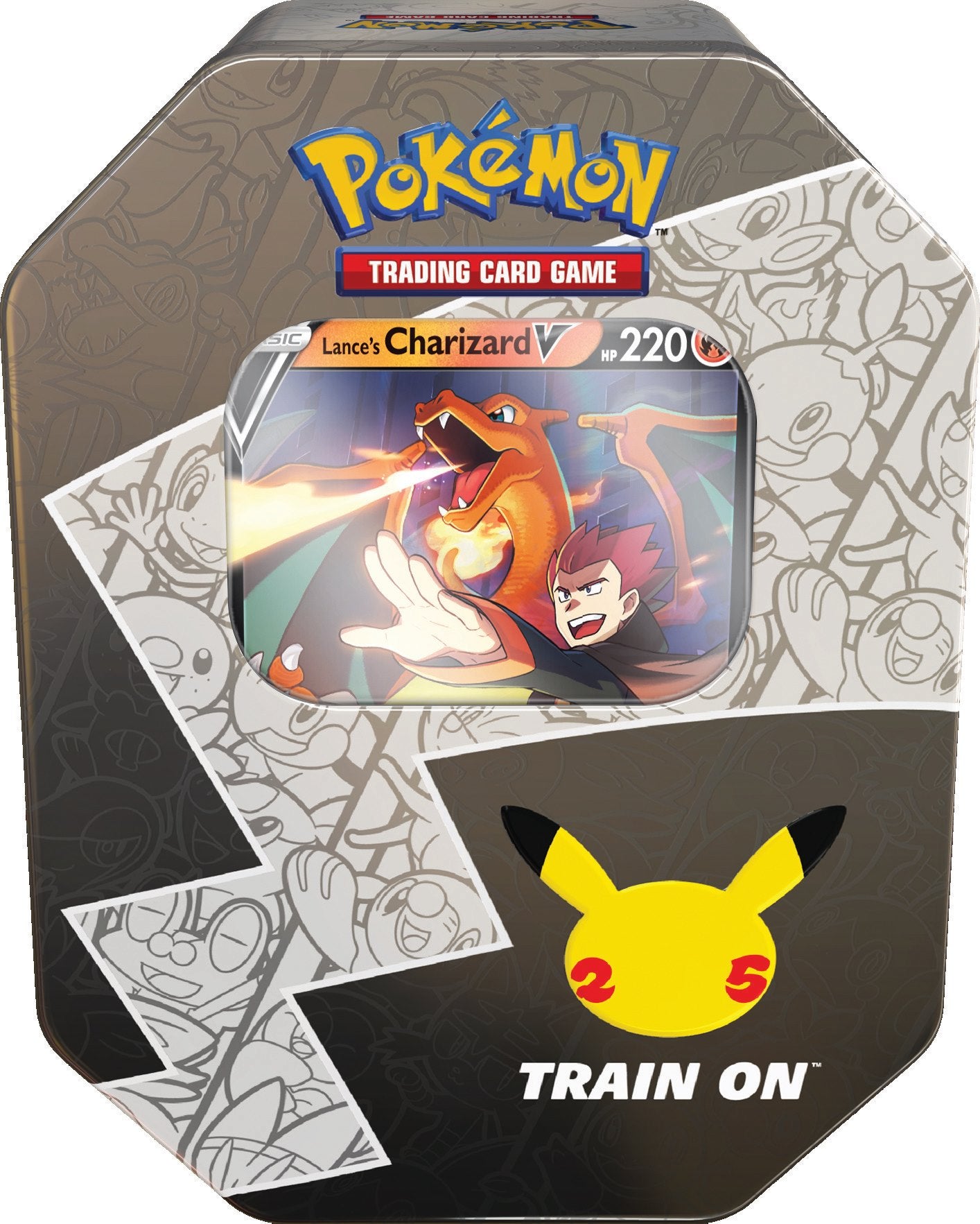 Celebrations: 25th Anniversary - International Tin (Lance's Charizard V) | Jack's On Queen
