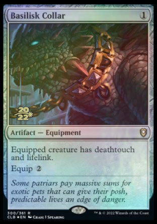 Basilisk Collar [Commander Legends: Battle for Baldur's Gate Prerelease Promos] | Jack's On Queen