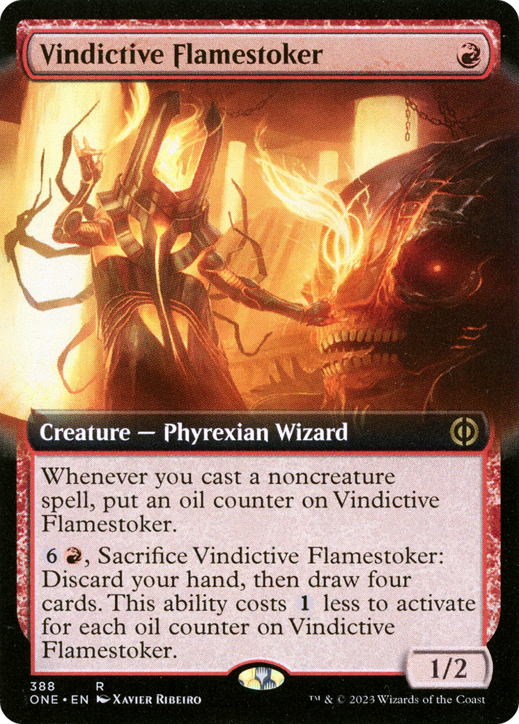 Vindictive Flamestoker (Extended Art) [Phyrexia: All Will Be One] | Jack's On Queen