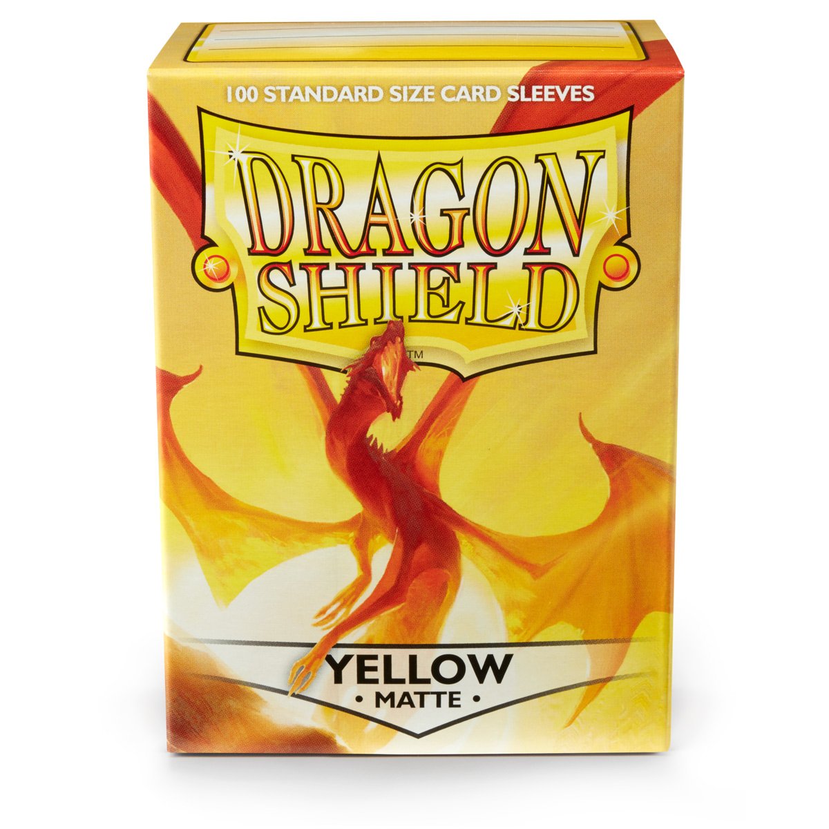 Dragon Shield Standard Matte Yellow ‘Elichaphaz’ – (100ct) | Jack's On Queen