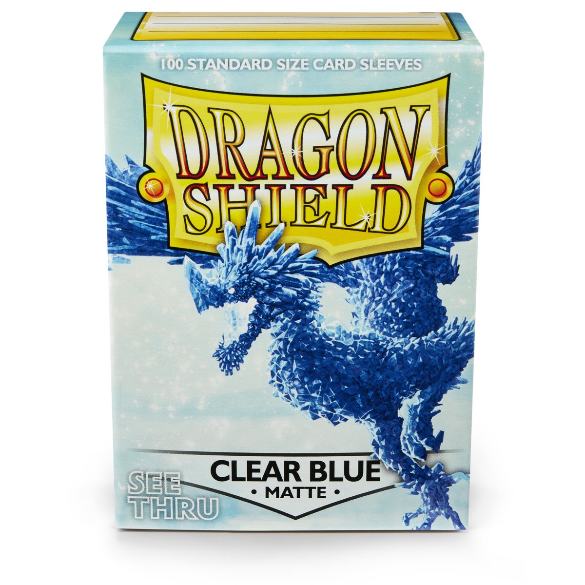 Dragon Shield Standard Matte Clear Blue ‘Celeste’ – (100ct) | Jack's On Queen