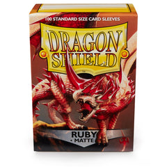 Dragon Shield Standard Matte Ruby ‘Rubis’ – (100ct) | Jack's On Queen