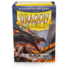 Dragon Shield Standard Matte Non-Glare Black ‘Amina’ – (100ct) | Jack's On Queen
