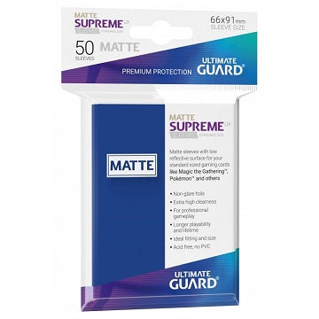 UG SLEEVES SUPREME UX MATTE BLUE 50CT | Jack's On Queen