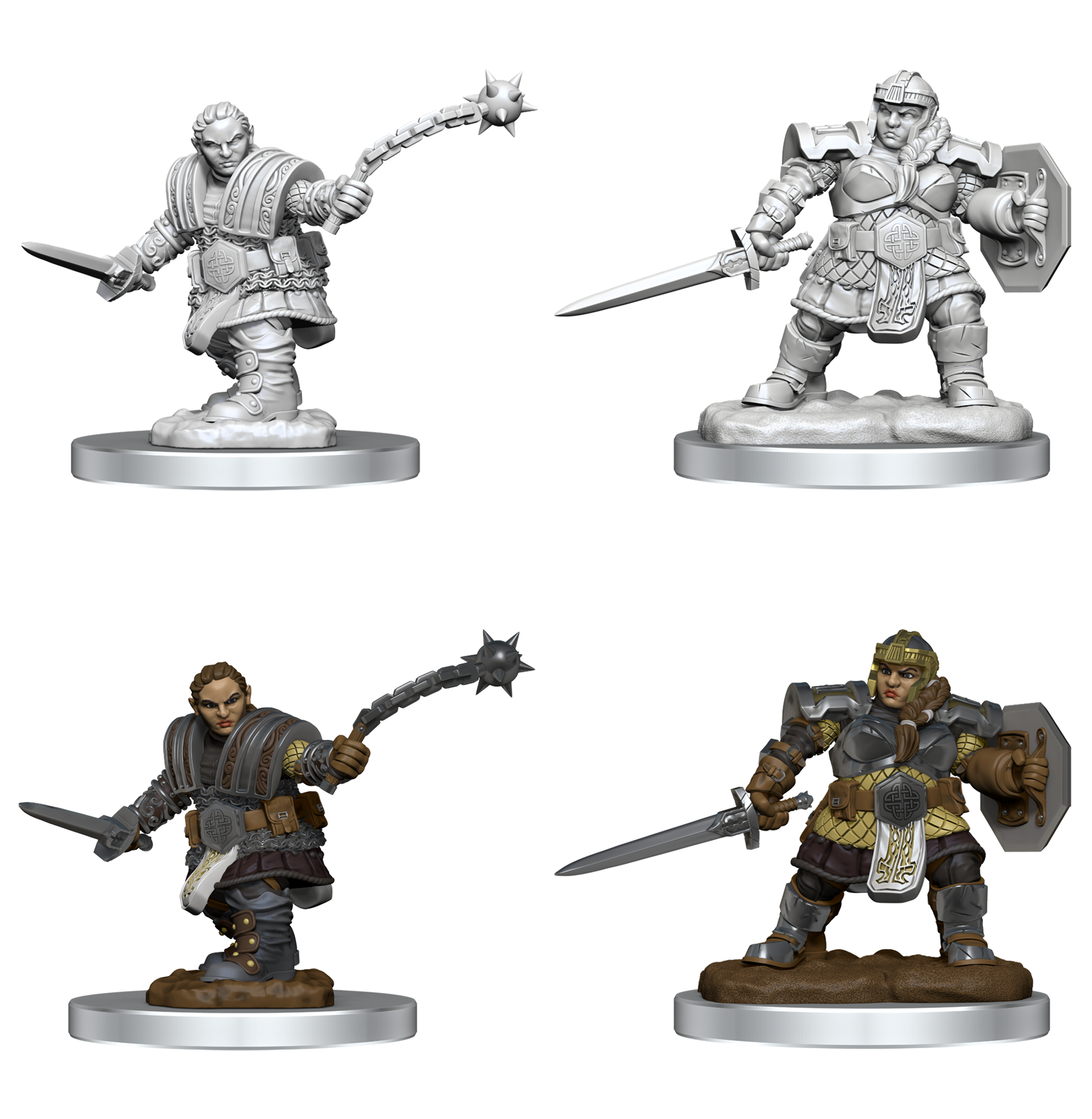 DND UNPAINTED MINIS WV16 DWARF FIGHTER FEMALE | Jack's On Queen