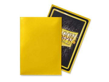 DRAGON SHIELD SLEEVES YELLOW 100CT | Jack's On Queen