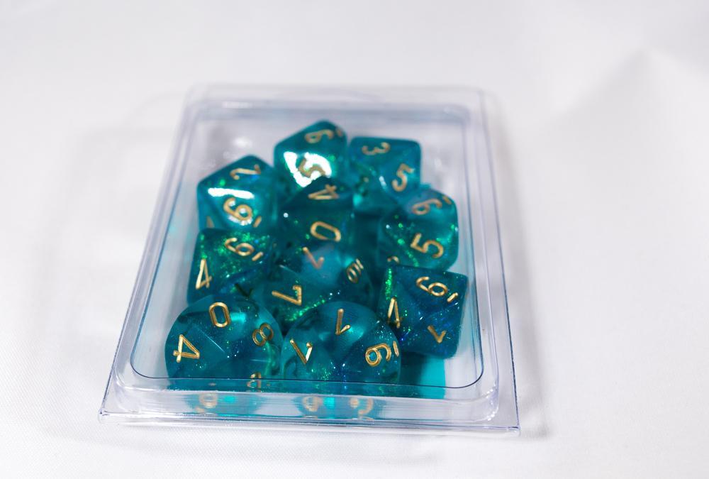 Chessex: D6 Borealis™ D10 Dice Set | Jack's On Queen