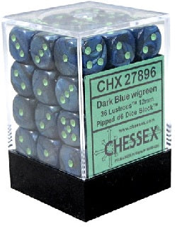 Chessex: D6 Lustrous™ DICE SET - 12MM | Jack's On Queen