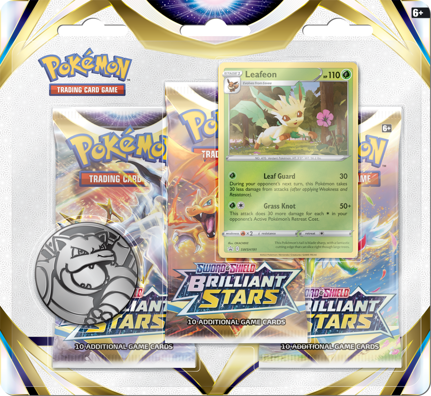 POKEMON SWSH9 BRILLIANT STARS 3PK BLISTER | Jack's On Queen