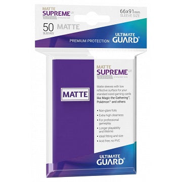 UG SLEEVES SUPREME UX MATTE PURPLE 50CT | Jack's On Queen
