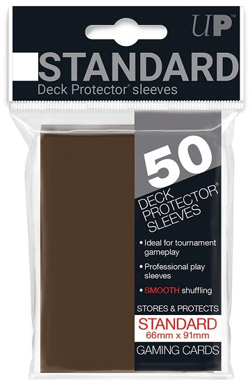 Deck Sleeves 50 Ct Brown Matte Ultra Pro | Jack's On Queen