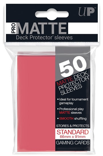 Deck Sleeves 50 Ct Fuchsia Matte Ultra Pro | Jack's On Queen