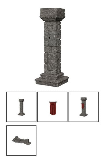 WIZKIDS UNPAINTED MINIS WV11 PILLARS AND BANNERS | Jack's On Queen