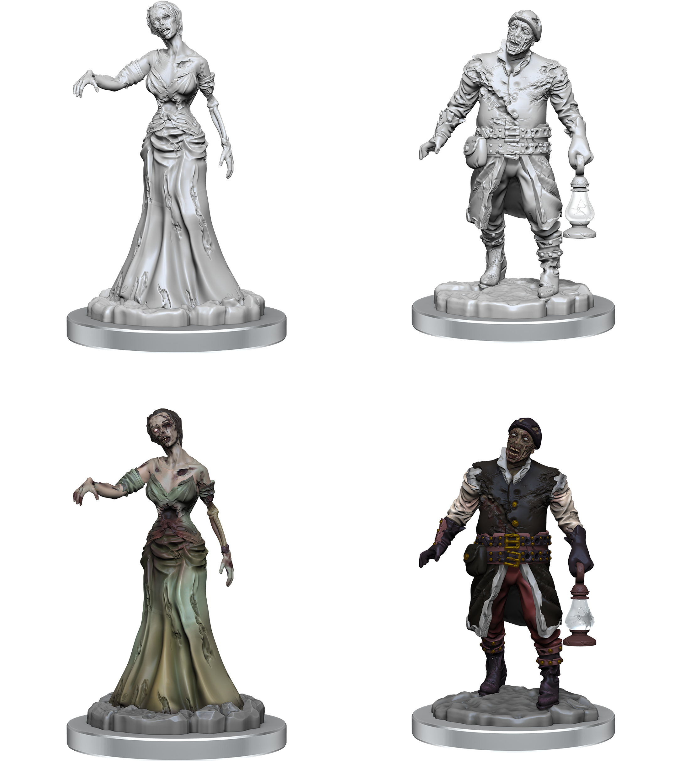 WIZKIDS UNPAINTED MINIS WV18 ZOMBIES | Jack's On Queen