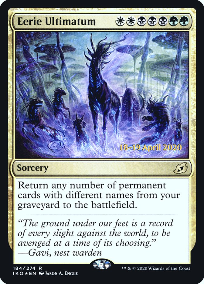 Eerie Ultimatum  [Ikoria: Lair of Behemoths Prerelease Promos] | Jack's On Queen